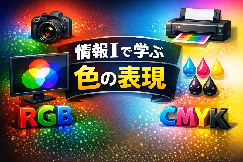 情報Ⅰで学ぶ色の表現|RGB・CMYK・加法混色・減法混色を整理