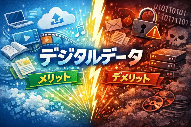 デジタルデータの特徴│デジタルデータのプラス面とマイナス面【情報Ⅰ解説】
