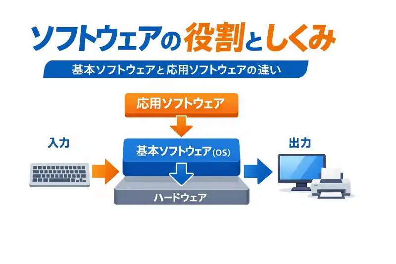 ソフトウェア│基本ソフトウェアと応用ソフトウェア【情報Ⅰ解説】