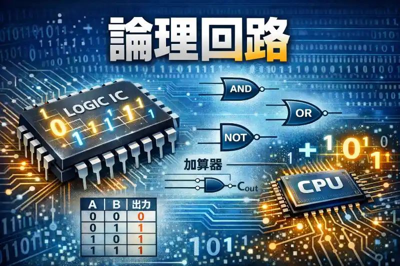 論理回路とは│基本論理回路・加算器・ロジックICをわかりやすく解説【情報Ⅰ】